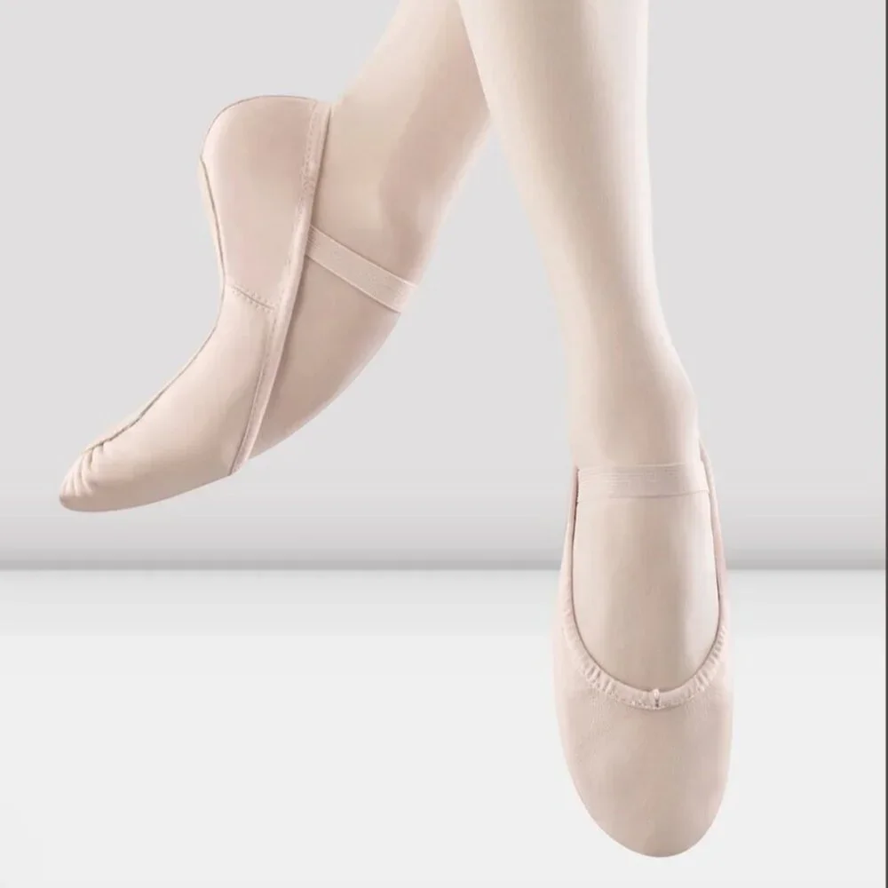 Bloch Girls Ballet Shoes Pink Leather Size 10C Child Dance Slippers